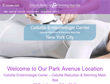Tablet Screenshot of cellulite-endermologie-center.com